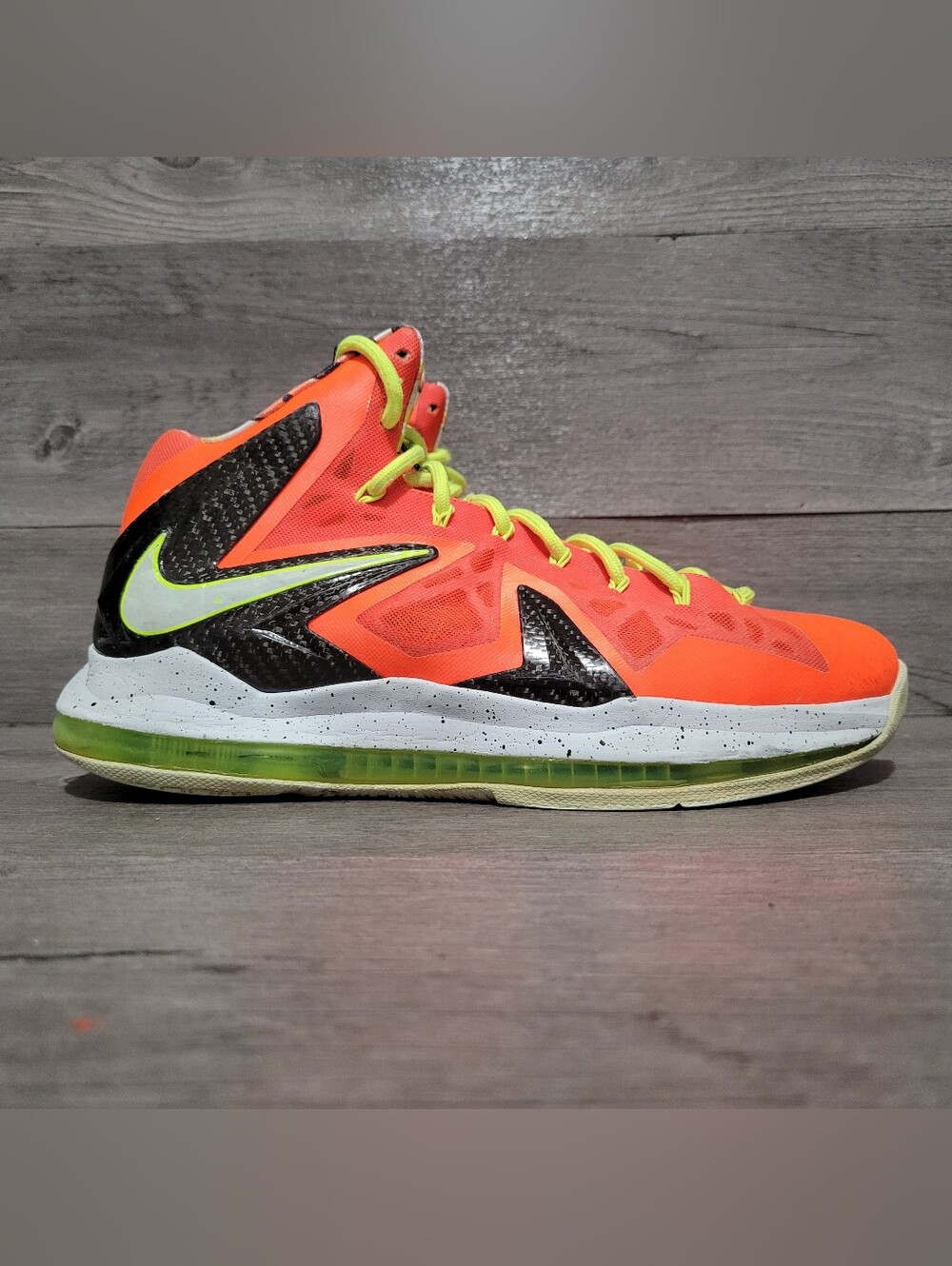 Nike LeBron X P.S. Elite Mens Size 10 Bright Crimson 579827-800
